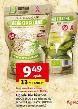 Auchan Ogórki bio kiszone Charsznickie oferta
