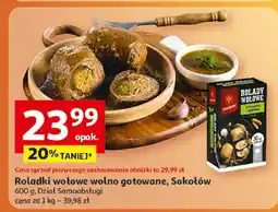Auchan Roladki wołowe wolno gotowane Sokołów oferta