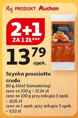 Auchan Szynka prosciutto crudo Auchan oferta