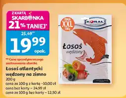 Auchan Łosoś atlantycki wędzony na zimno Koral oferta