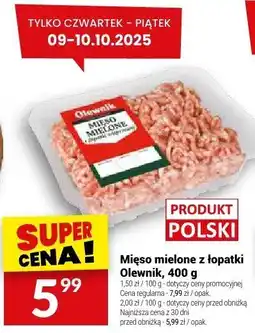 Twój Market Mięso mielone z łopatki Olewnik oferta