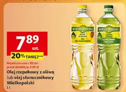 Auchan Olej rzepakowy z oliwą lub olej słonecznikowy Wielkopolski oferta