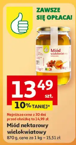 Auchan Miód nektarowy wielokwiatowy Auchan oferta