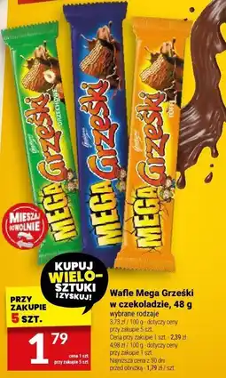 Twój Market Wafel Mega Grzeski w czekoladzie oferta