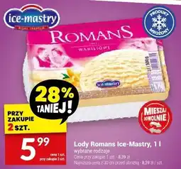 Twój Market Lody Romans Ice-Mastry oferta