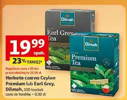 Auchan Herbata czarna Ceylon Premium lub Earl Grey Dilmah oferta