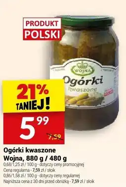 Twój Market Ogórki kwaszone Wojna oferta