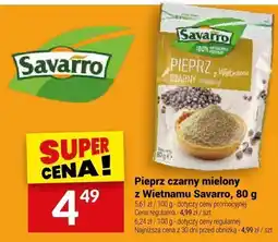 Twój Market Pieprz czarny mielony z Wietnamu Savarro oferta