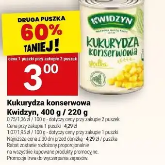 Twój Market Kukurydza konserwowa Kwidzyn oferta