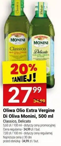 Twój Market Oliwa z oliwek Extra Vergine Classico, Delicato Monini oferta