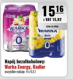 Eurocash Napój bezalkoholowy: Warka Energy, Radler oferta