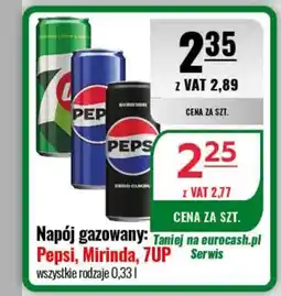Eurocash Napój gazowany: Pepsi, Mirinda, 7UP oferta