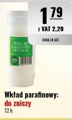 Eurocash Wkład parafinowy: do zniczy oferta