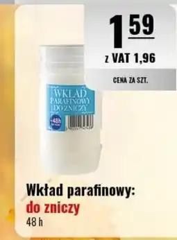 Eurocash Wkład parafinowy: do zniczy oferta