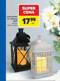 Carrefour Latarenka ze świecą LED oferta