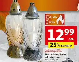 Auchan Znicz szklany kalia oferta