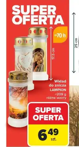 Carrefour Wkład do znicza lampion oferta