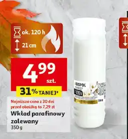 Auchan Wkład parafinowy 21 cm 7 d Bispol oferta