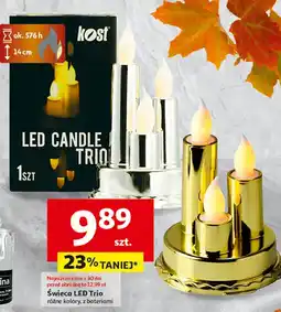 Auchan Świeca trio led Kost oferta