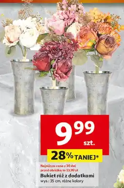 Auchan Bukiet róż z dodatkami oferta