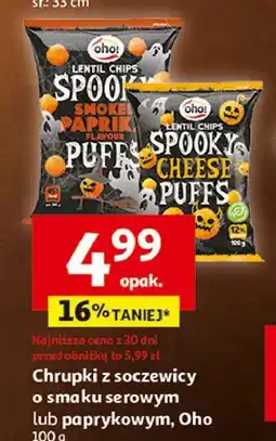 Auchan Chrupki z soczewicy o smaku paprykowym Oho! oferta