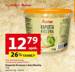 Auchan Kapusta kiszona z marchewką Auchan Różnorodne (Logo Czerwone) oferta