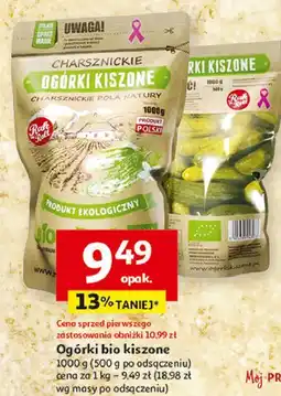 Auchan Ogórki kiszone bio Charsznica oferta