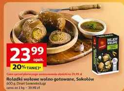Auchan Rolady wołowe wolnogotowane Sokołów oferta