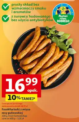 Auchan Frankfuterki z mięsa rasy puławskiej Auchan Pewni Dobrego oferta