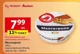 Auchan Mascarpone Auchan Różnorodne (Logo Czerwone) oferta
