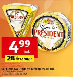 Auchan Ser brie naturalny President oferta