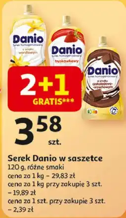 Auchan Serek truskawkowy Danone Danio oferta