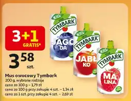 Auchan Mus jabłko-malina Tymbark oferta
