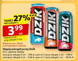 Auchan Napój energetyczny arbuz zero Wk Dzik oferta