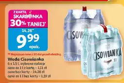 Auchan Woda niegazowana Cisowianka oferta