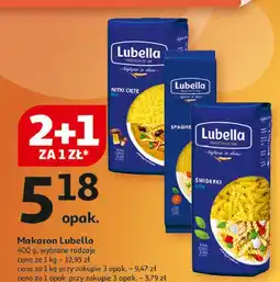 Auchan Makaron spaghetti Lubella oferta
