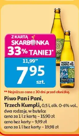 Auchan Piwo Trzech Kumpli Pan Ipani oferta