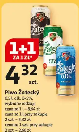 Auchan Piwo Zatecky Cerny oferta