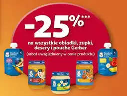 Auchan Deserek jabłko gruszka malina i jagoda Gerber oferta