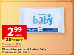 Auchan Woreczki na pieluchy Auchan Baby oferta