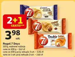 Auchan Rogal z nadzieniem kakaowo-waniliowym 7 Days Double Max oferta