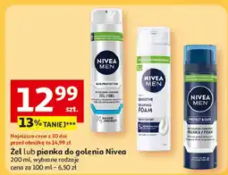Auchan Pianka do golenia twardego zarostu Nivea Men Protect & Care oferta