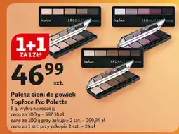 Auchan Paleta cieni do powiek pro palette Topface oferta