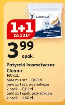 Auchan Patyczki higieniczne soft & comfort Cleanic oferta