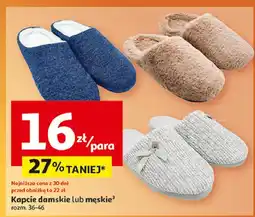 Auchan Kapcie męskie 36-46 oferta