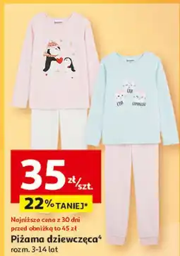 Auchan Piżama dziewczęca 3-14 lat oferta