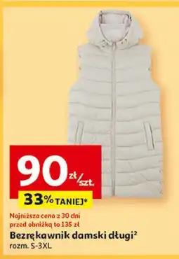 Auchan Bezrękawnik damski długi rozm. s-3xl Inextenso By Auchan oferta