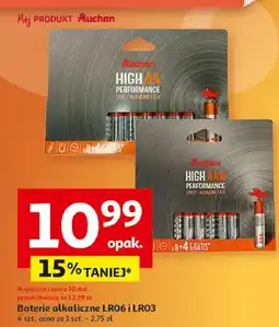 Auchan Baterie alkaliczne aa Auchan oferta