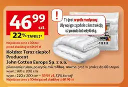 Auchan Kołdra teraz ciepło! 200 x 220 cm John Cotton oferta