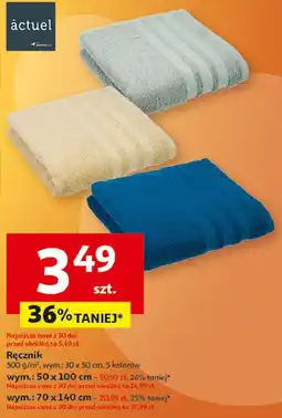 Auchan Ręcznik 70 x 140 cm Actuel oferta